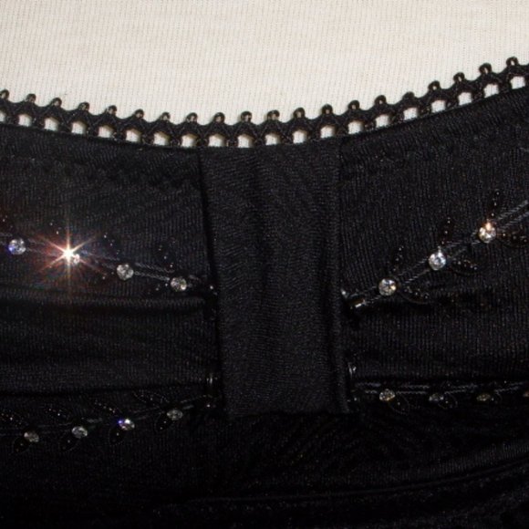 Betsey Johnson Swim Tankini Top Black XS-S S2012 NWT - Picture 6 of 10